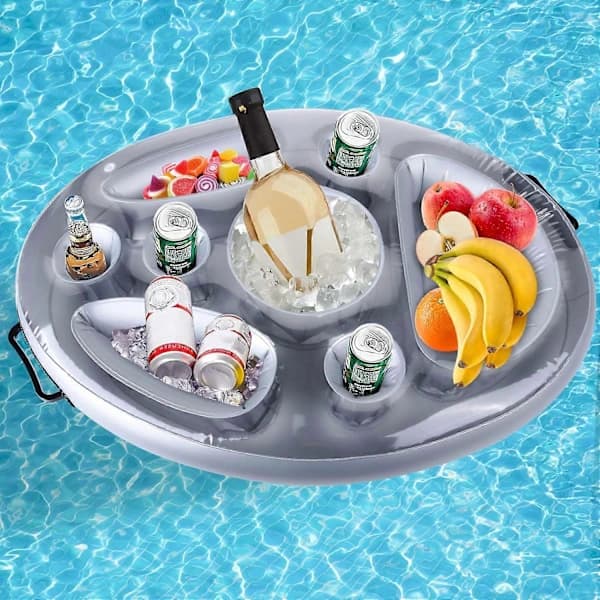 Pool Float oppustelig holder til kopper og frugt
