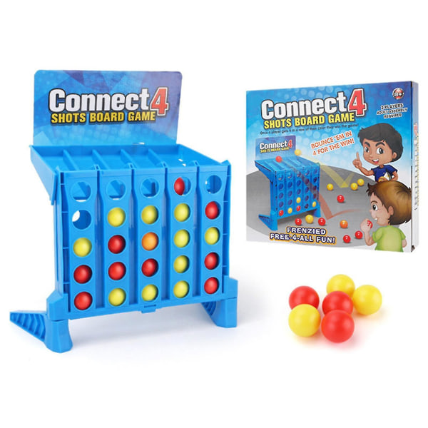 Shots Lautapeli Connect Four Pallojen Puzzle Leikkikalut Vanhemman ja Lapsen Vuorovaikutus Ajatteluharjoittelupeli [HK]