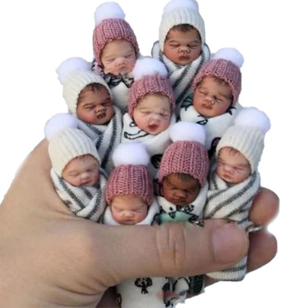Mini Reborn Babydockor Små Resin Bebisar Tiny Realistisk Babydocka För Baby Shower Party Favörer[HK] 1