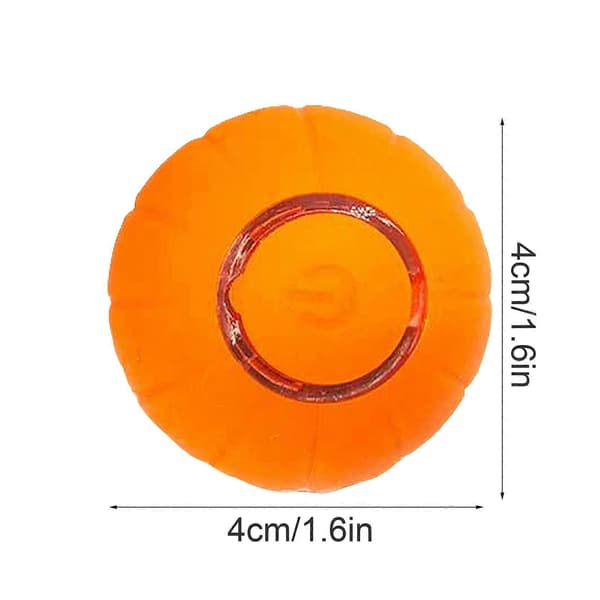 Gravitationel Intelligent Rullende Bold Kæledyr Kat Legetøjsbold Bidresistent Elastisk Bold Drille Kat Automatisk Hoppebold[HK] Orange