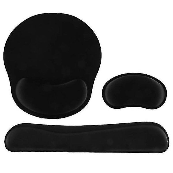 Tangentbords handledsstöd och musmatta med handledsstöd, ergonomiska handledsstöd i memory foam för tangentbord[HK]