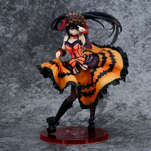 2023 22cm Anime Date A Live 30-årsjubileum Ver Tokisaki Kurumi Nightmate Pvc Actionfigur Söt Leksak Docka För Pojkvän Present[HK] 24cm with box