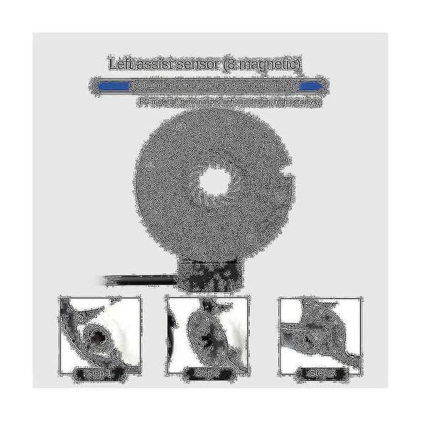 Elektrisk cykel magnetisk effektsensor 36/48v pedalassistent sensor F-8c magneter dobbelte Hall-sensorer Pas S[HK]