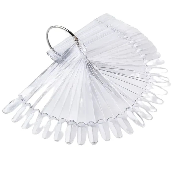 Displaytips / display för nagellacksprover 50 st Transparent