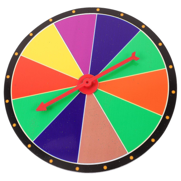 Gör-det-själv-fest Prishjul Lotterihjul Fortune Wheel Gör-det-själv-spelhjul Rekvisita för festutbildning[HK]
