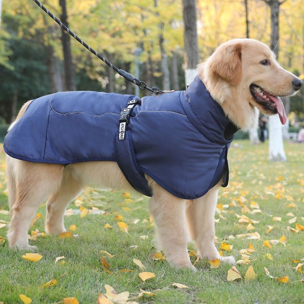 Efterår og vinter stor hundeklæder varm kæledyr tøj kæledyr bomuld polstret tøj Xl[HK] xl