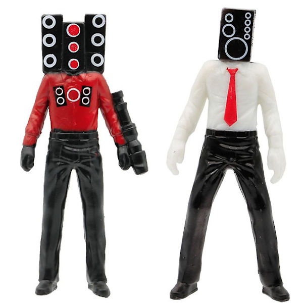 Skibidi Battle Actionfigurer, Skibidi Toilet Figur Hot Video Karakter Model Dukke Legetøj Til Børn Fødselsdagsfest Kage Topper Halloween Dekoration [HK] C