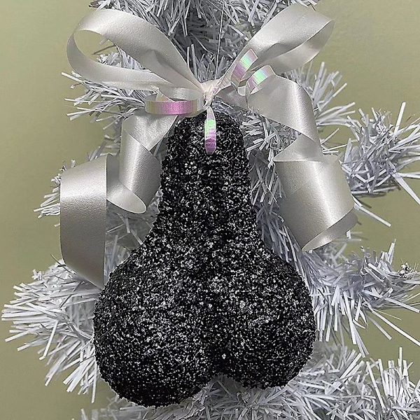 Julekule-Hengende Pynt Kreativ Juletrær Hengende Ornamenter Dekor [HK] black