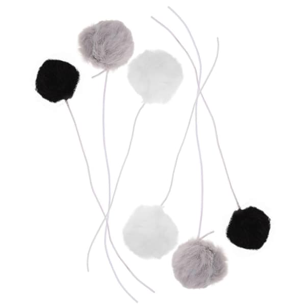 Plyschboll Kattleksak Interaktiva Retbollar Elastisk Hängande 6-pack [HK]