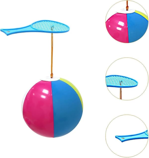 Uppblåsbar fladdermus set leksak hoppboll spel för utomhusbruk blå fladdermus[HK]