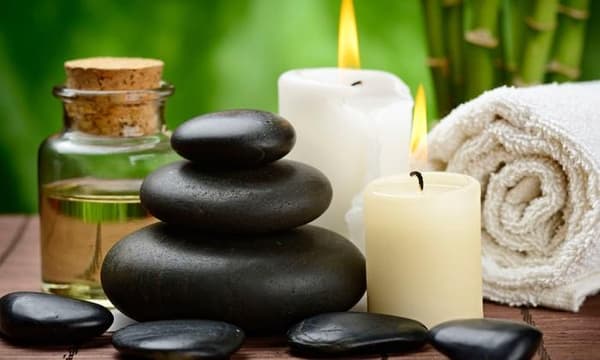 Varm Sten Massage Kit 9-pack Inklusive Stenar och Värmestenar[HK] 710 9-Pack