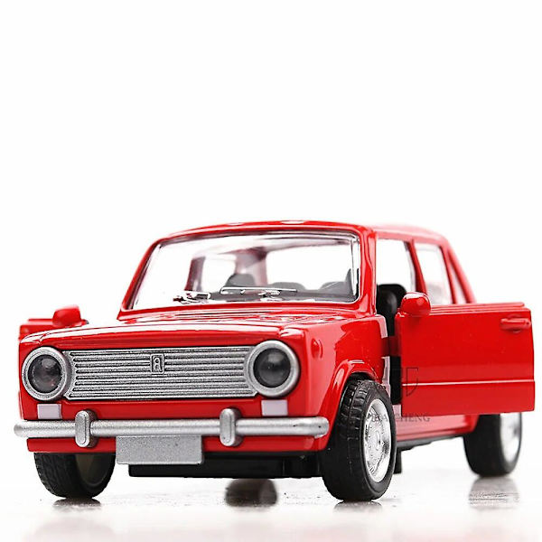 1:36 Rusland Avtovaz Lada Legetøjsbil Modeller Metal Diecast Legering Træk Tilbage Rova Klassisk Bil 13cm Med 2 Døre Dreng Børn Fødselsdagsgaver[HK] Red No Box