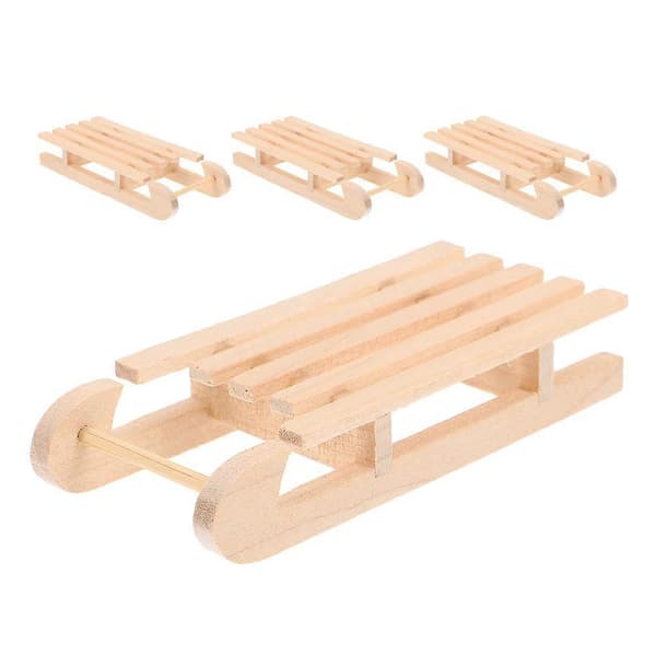 Træs Kane Ornament til Jule Scene Layout DIY 4 stk.[HK]