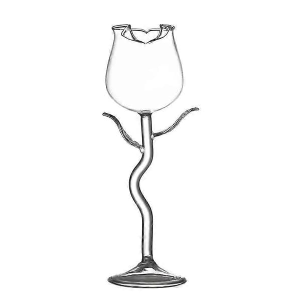 Roseformet martiniglass med krystallkant