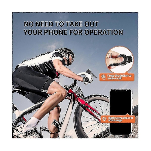 Langaton Bluetooth Ptt Radiopuhelimen Ohjauspainike Säädettävällä Hihnalla Zello Ios Android Sma[HK]