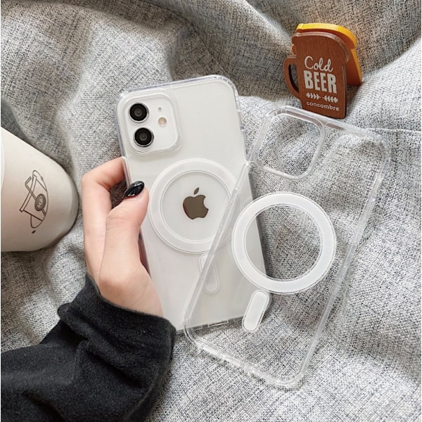 INF iPhone 11 mobil deksel kompatibelt med MagSafe lader Transparent[HK]