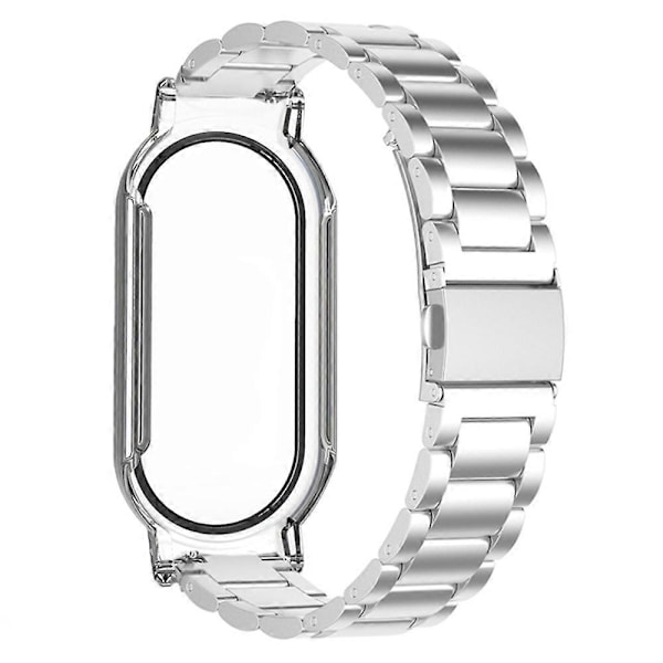 Til Xiaomi Smart Band 8/Band 8 NFC urrem med PC-etui+hærdet glas skærmbeskytter[HK] Style B Multicolor