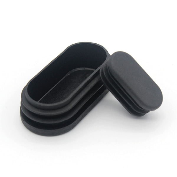 100 stk 15x30mm Plast Endekapsler, for Møbelbeinrør Oval Endekapsler, for Plast Stoler Beinstøtter, for Oval Rør[HkkK]