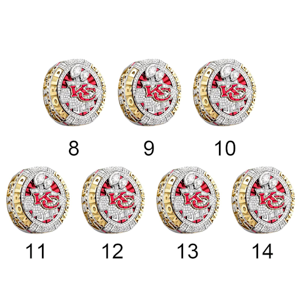 2019 - 2020 NFL Kansas City Chiefs Super Bowl Miesten Sormus Seoskoru 8