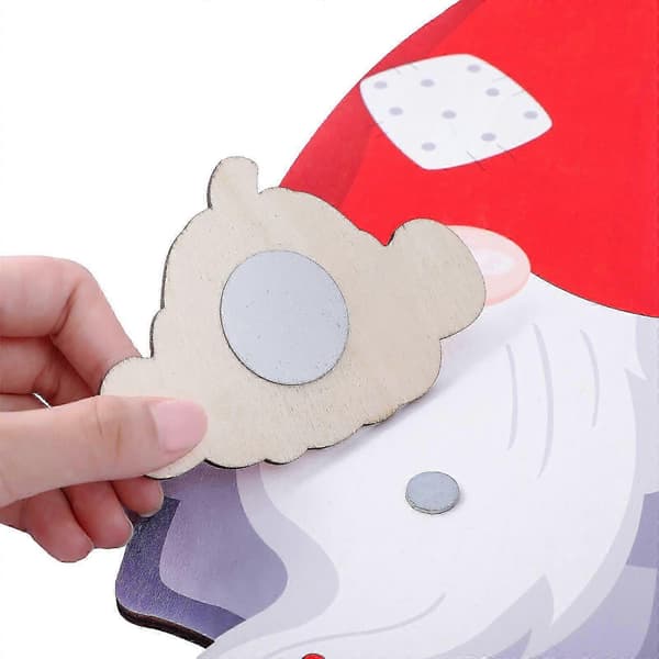 Utbytbara tillbehör Träskylt med jultomte [HK]
