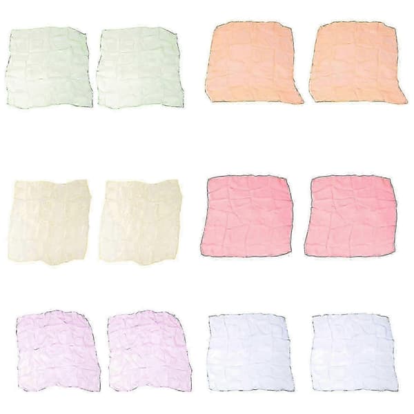 60x60cm Chiffon-danssjalar 12-pack-xj[HK]
