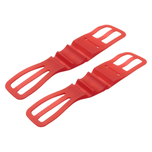 2 kpl Silikoninen Polkupyörän Puhelinteline Pyöräilyyn Korvaava Universaali Pyörän Puhelinteline Sininen[HK] 17.5x3.8x1cm Red