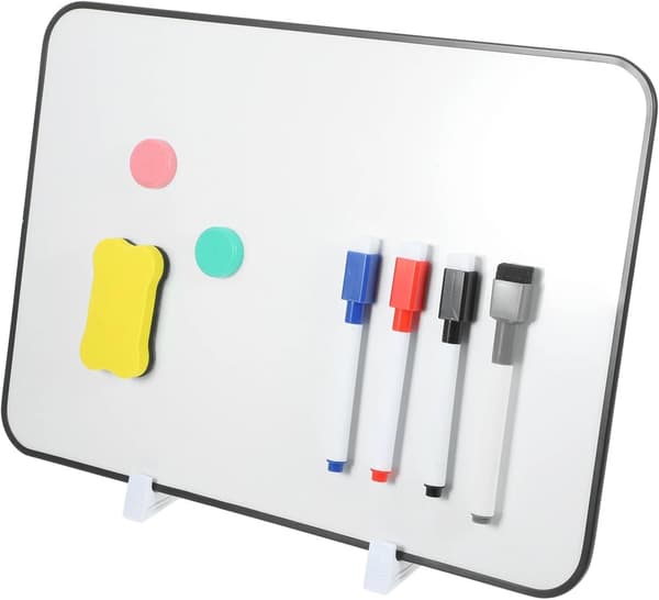 Stor dobbeltsidet whiteboard til kontor- og hjemmebrug[HK] Black