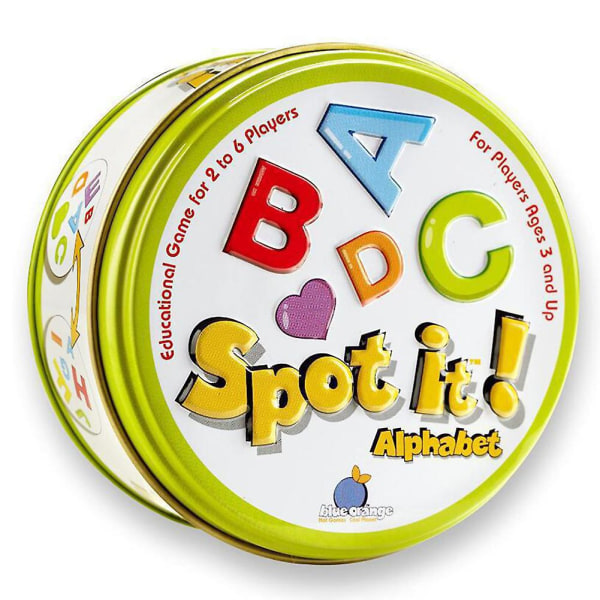 Spot It Kortspil til Flere Spillere Logisk Ræsonnement Øvelsesbrætspil til Familiemøder [HK] ABCD