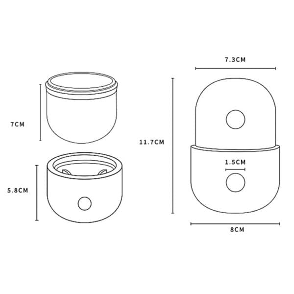 Interaktiv Långsam Kokare Pussel för Matälskare 300ml 2-delat set[HK]