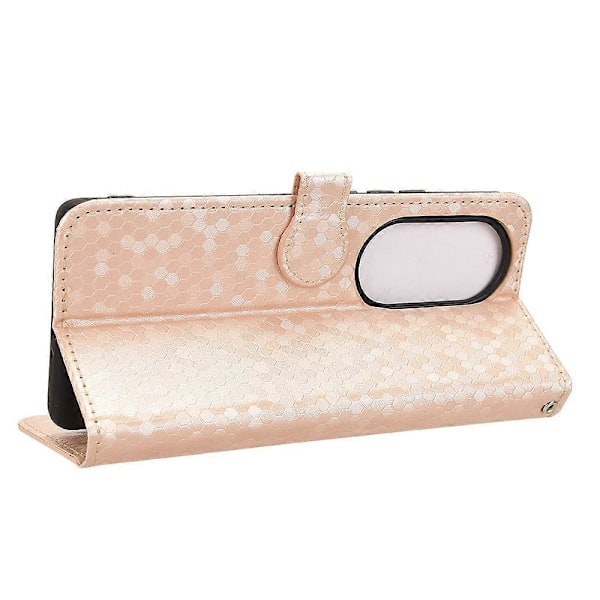 För Ulefone Note 17 Pro Fodral PU Läder Telefonskal Prickmönster Flip Plånbok[HK] Style B Multicolor