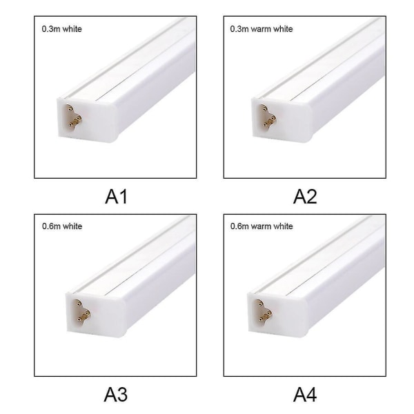 Led-putki T5-lamppu 220v loisteputki 9w 14w 18w Led-seinävalaisin[hk] 0.3m Warm light