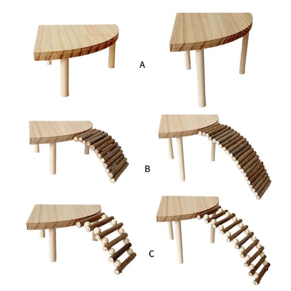 Kæledyrsstige Legetøj til Hamsterbur Underholdning Hoppe Klatreplatform Legetøj Multipel Legeplads Legetøj til Små Dyr[HK] Basic model Leg height 14CM