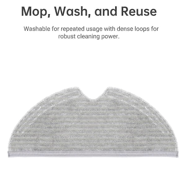 Erstatningsmopp for D9 / D9 Max D9 Pro/L10 Pro Støvsuger Tilbehør Mikrofiber Moppepute wi[HK] As Shown