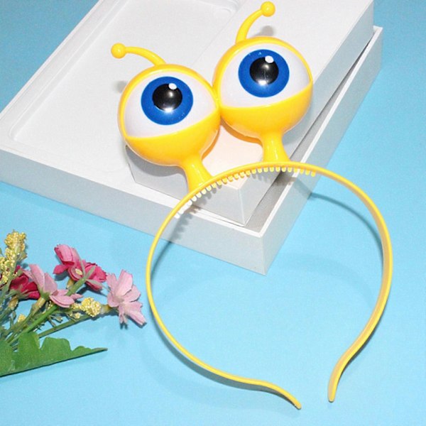 Alien Eyeball LED Hårbøjle Blinkende Hårbånd Børn Voksen Hårbånd til Scene[HK] Yellow