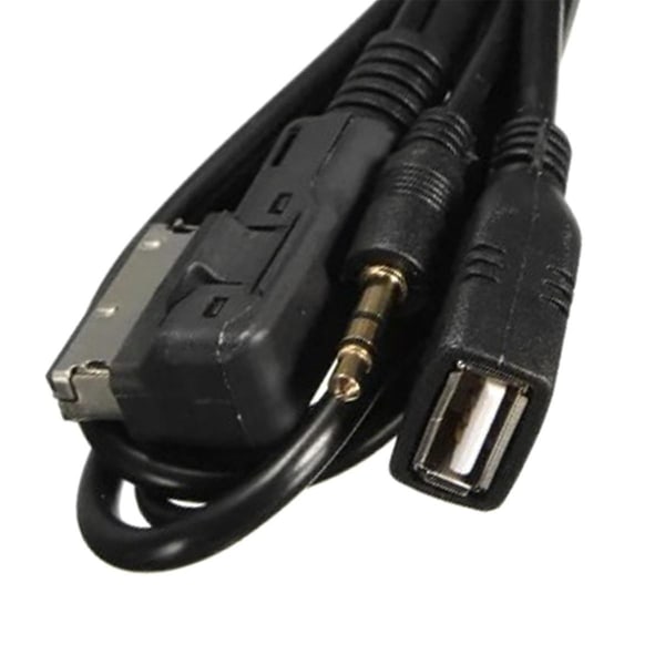 Billydkabel Usb bilkonverteringskabel til A1 A3 A4l A5 A6l A8 Q3 Q5 Tt med interface med -boks([HK])