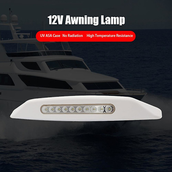 12V LED Markiisivalo Vedenpitävä Ulkovalaisin Valopalkki Matkailuautoon Asuntovaunuun RV Pakettiautoon Retkeilyautoon [HK]