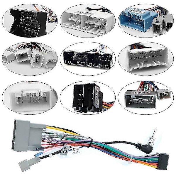 Virtaliitin 2 Din auton Android-radiokaapeli universaali [HK] Reversing cable