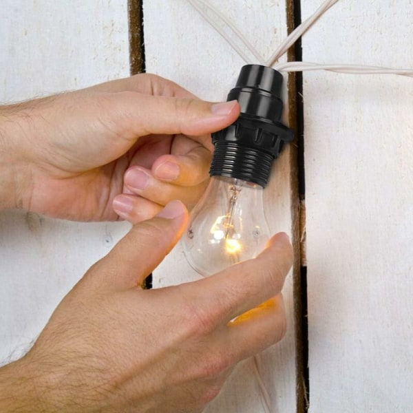 Lampeholdere, 10st E14 lampholdere, skruvenergisparlampor[HK]