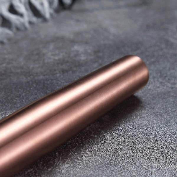 Rullepind i rustfrit stål med mat finish og rosegold titaniumbelægning [HK] Rose Gold