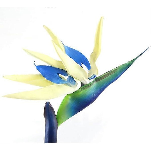 Varm 65CM stor elegant paradisfugl hjemmekontor kunstige blomster 3 stk.[HK] Blue