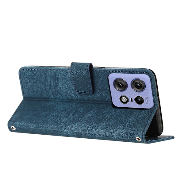 PU-fodral för Motorola Edge 50 Pro[HK] Blue