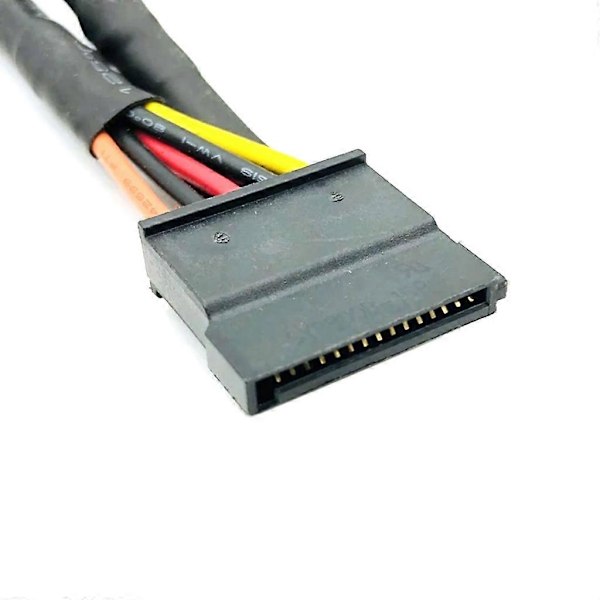 5-nastainen - 3 SATA-virtajohto, 5-nastainen uros - 3 SATA 15-nastainen naarasjakaja-adapteri [HK]