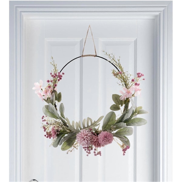 Ovikranssit, Ovikranssin Koriste, Kranssi Ulko-oveen, Vaaleanpunainen Violetti Orkidea Gypsophila Vannekranssi, Kodin Koristeisiin[HK]
