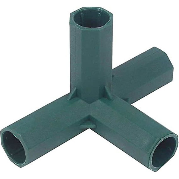 HK 10 st 3-vägs 11 mm armbåge PVC-rörkoppling Bygg kraftig växthusram Möbelanslutningar Tältanslutning 4 way