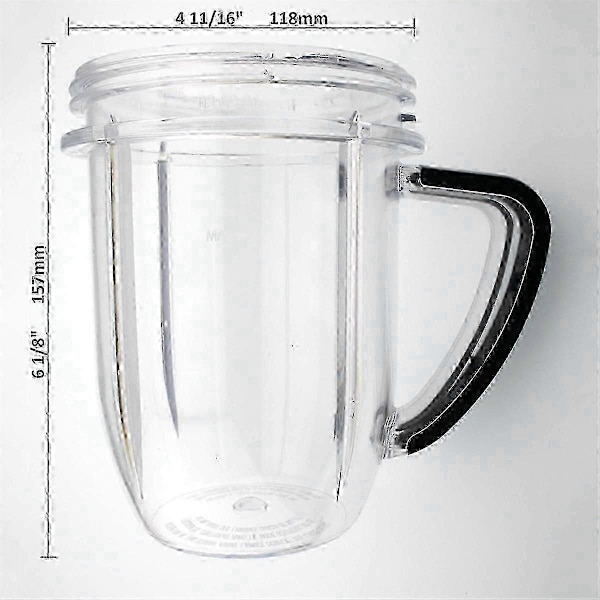 Yhteensopiva Nutribullet RX 1700W NB-301N17-1001 -mallin kanssa, korvaava 887 ml:n (30 unssin) tehosekoittimen kannu suurella kapasiteetilla -Y608[HK]
