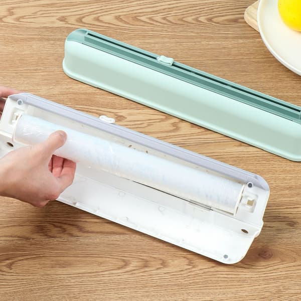 Multifunktionel plastfoliedispenser med rulle [HK] White