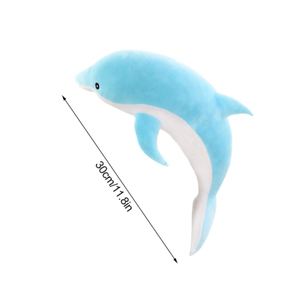 Dolphin Plush Hugging Pillow, Soft Large Dolphins Stuffed Animal Toy Doll Gifts For Kids, Valentine, Bedding[HK]