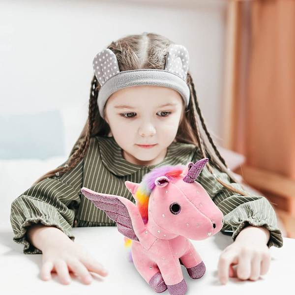 Violetti Unikko Pehmolelu Rainbow Monivärinen Enkeli Unikko Pegasos Kawaii Pehmeä Unikko Tyyny Syntymäpäivä Joululahja[HK]