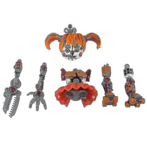 6 stk/sett Five Nights At Freddy Pizzeria Simulator Actionfigur Toy Bonnie Foxy[HK]