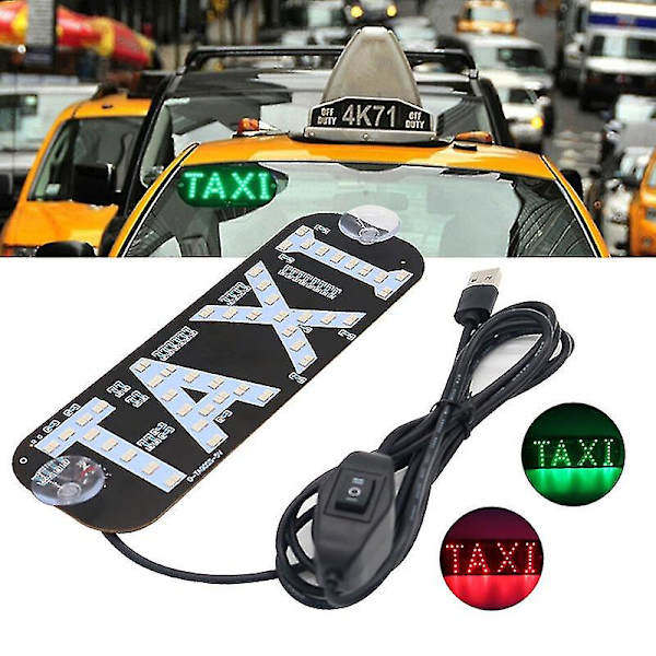 Taksivalo, kaksiväriset taksin LED-kyltit, 2 väriä vaihtuva taksin LED-valo [ALJ][HkkK] Red A